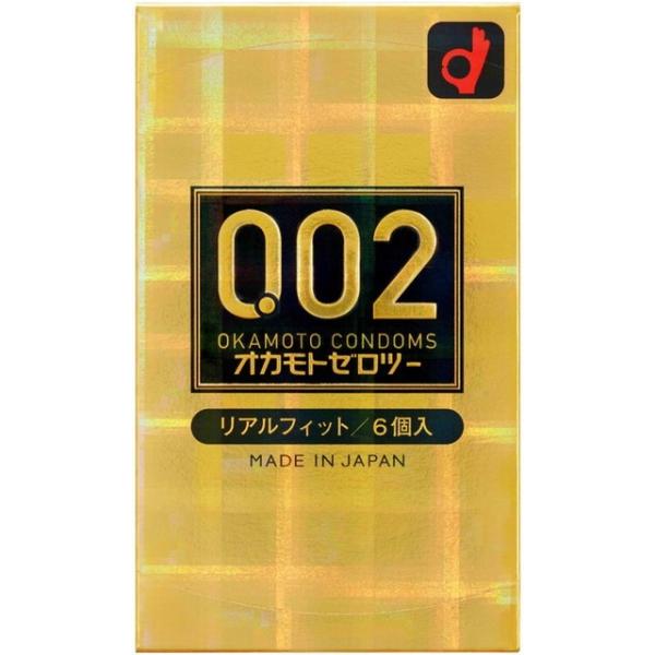 なかむー(プロフ必読下さい☆)セルキスシリーズ2セットパウチ付き【新品】 オカモト002(ゼロツー) リアルフィット ( 6コ入 ) 避妊具 : 爽快