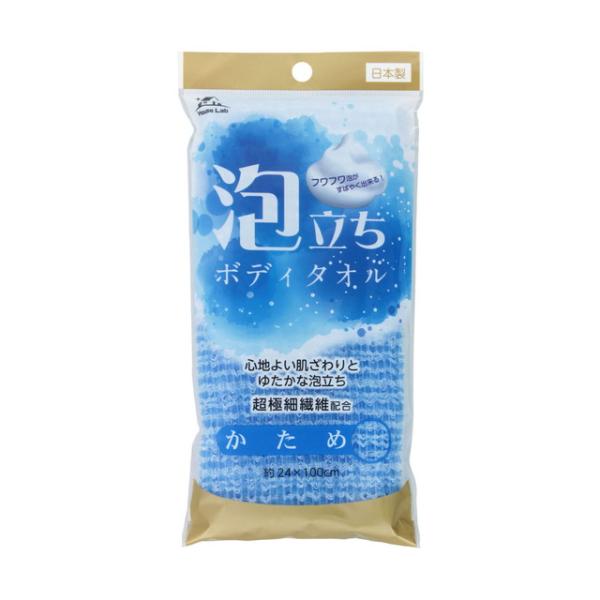 ●心地良い肌ざわりとゆたかな泡立ちのボディタオルです。●ストッキングにも使用される超極細の繊維『66ナイロン』を配合し、立体的に織り込むことで、適度な肌触りが心地良く、空気を多く含みやすいため、すばやくきめ細やかな泡が立ちます。●かため。タ...