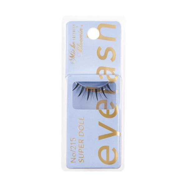 進化系束感まつげのデザイン。大人気のグルー付き1ペア「ミッシュブルーミン インフィニティライン」。ふさふさした毛束をMIX！密度のある束感まつげで甘く可愛い瞳に。オリジナルカラー、ニュアンスブラックを採用！ややグレーがかったブラックで肌馴染...