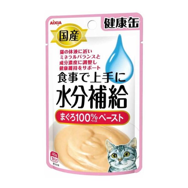 アイシア　国産健康缶パウチ　水分補給　まぐろペースト　４０ｇ×１２袋