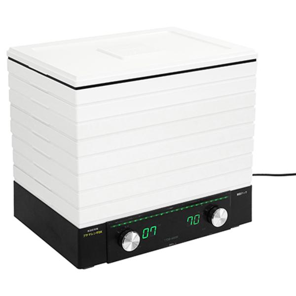 家庭でいろんなものを手軽に乾燥出来るプチマレンギを大容量にしました。野菜、フルーツなどの乾燥用。省エネはそのままでコントロールパネルの質感をアップしました。設定時間の残量も一目で分かるLED残量表示付です。アシストトレー(天地3.5cm)を...