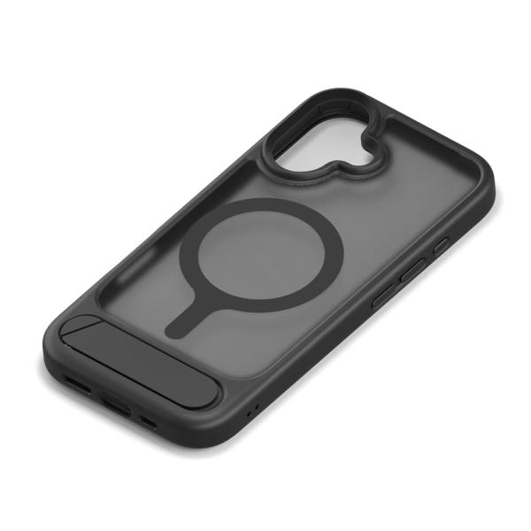 「PG-25AMH05BK」は、動画視聴に最適なスタンド機能付の各種MagSafeアクセサリーに対応したiPhone 17用 ハイブリッドケースです。ケース背面に折りたたみ式スタンドバーを内蔵し、縦置き・横置きに対応しています。マグネットリ...