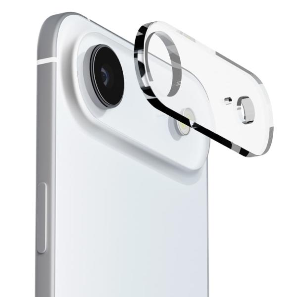 「PG-25CCLG07CL」は、iPhone本体カラーを活かすオールクリアタイプのiPhone Air用 カメラフルプロテクターです。光線透過率96%の表面硬度10H光沢ガラスと薄くて耐久性に優れたアクリル素材で一体成形されており、端末本...