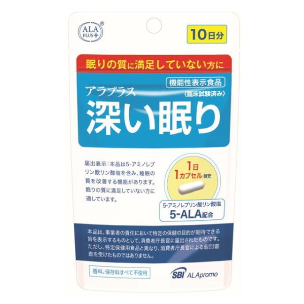 他サイト： ◆【機能性表示食品】SBIアラプロモ アラプラス 深い眠り 10カプセルの商品画像
