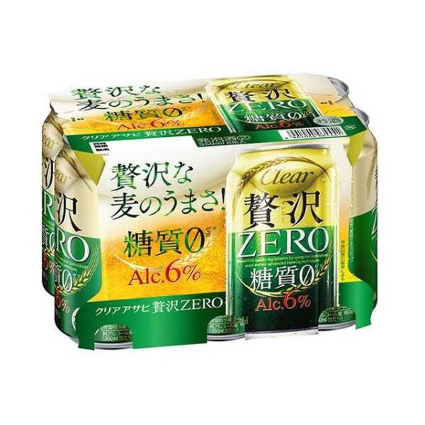 他サイト： アサヒ クリアアサヒ 贅沢ゼロ 350ml×6本   【4個セット】の商品画像