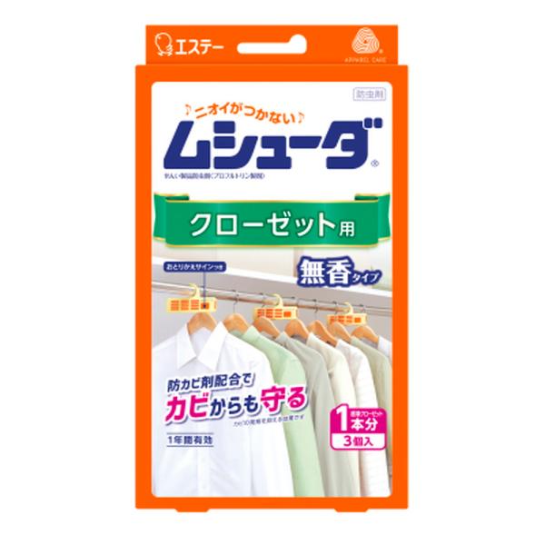 ●防虫成分が約１年間安定した効果を発揮し、大切な衣類を虫から守ります。●衣類にニオイがつかないので、取り出してすぐに着られます。●防カビ剤配合でカビの発育を抑え、衣類をカビからも守ります。●おとりかえサインつきなので、取り替え時期がわかります。