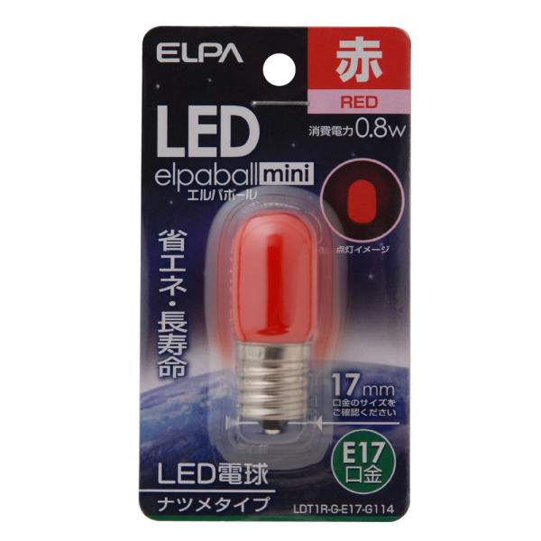 ●光源にはLEDを使用していますので、消費電力が少ない省エネタイプです。■交流電源:100V 50／60Hz共用■口金:E17■サイズ:全長48×外径20（mm）■質量:10g■定格消費電力:0.8W■定格入力電流:0.01A■設計寿命:3...