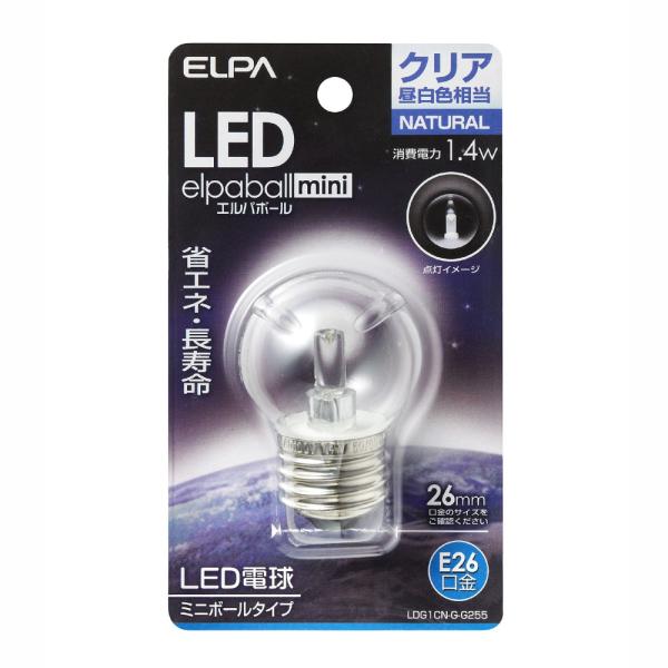 ●光源にはLEDを使用していますので、消費電力が少ない省エネタイプです。■交流電源:100V 50／60Hz共用■口金:E26■サイズ:全長61×外径40（mm）■質量:27g■定格入力電流:0.016A■定格消費電力:1.4W■設計寿命:...