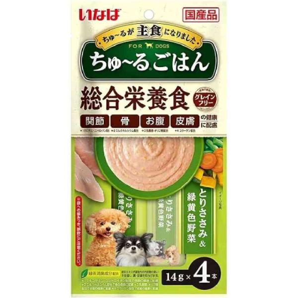 いなばちゅーるごはんとりささみ＆緑黄色野菜 14g×4P