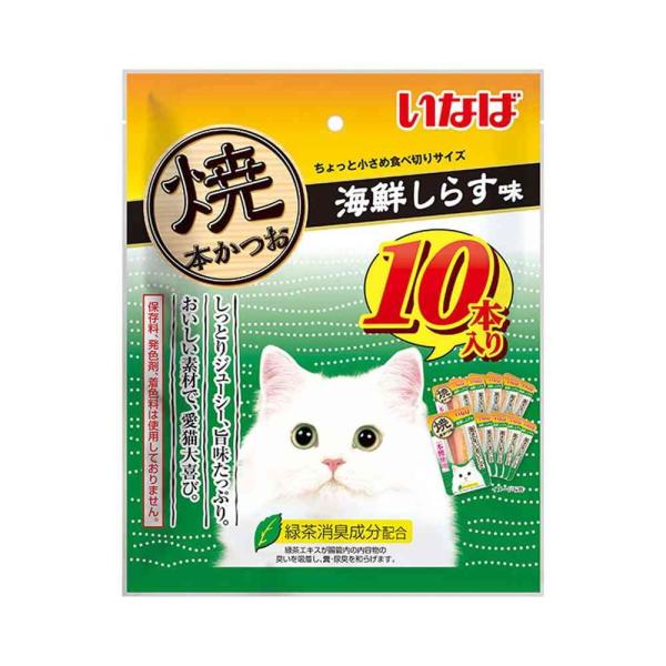 他サイト： いなばペットフード 焼本かつお 海鮮しらす味 10本の商品画像