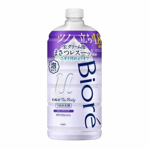 花王 ビオレu ザボディ 泡タイプボディウォッシュ ディープクリア 詰め替え用 780ml