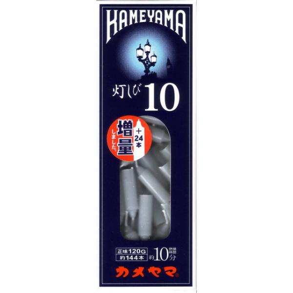 天然ガス使用の環境に配慮したローソク。燃焼時間約１０分。