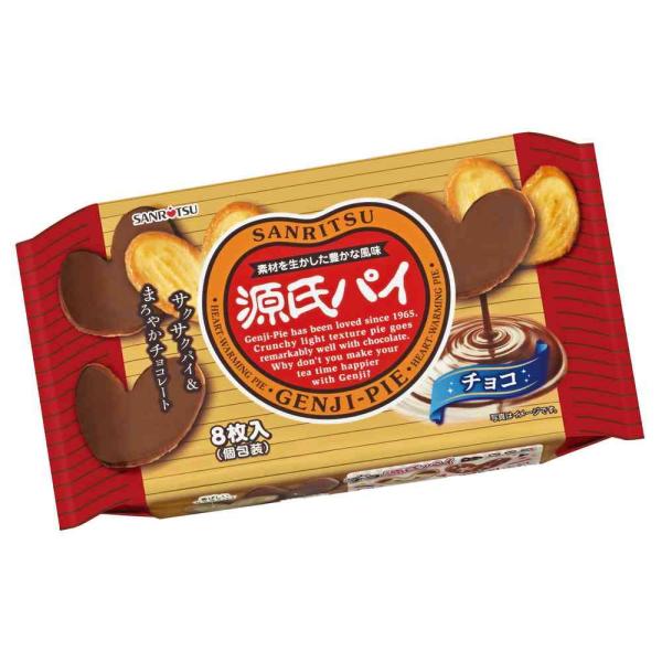 香ばしいパイ生地にチョコレートを組み合わせた、三立の「源氏パイ チョコ」。サクッとした食感とチョコの濃厚な味わいが絶妙にマッチし、おやつやティータイムにぴったりのスイーツです。個包装で持ち運びも便利だから、オフィスや学校、お出かけ先でも気軽...