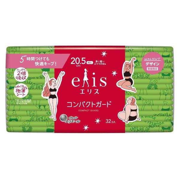 ●5時間べたつきにくい：経血をたっぷり吸収しても、5時間べたつきにくい※1。●たっぷり2倍※1吸収：スリムなのに超吸収ポリマーがぎっしり詰まっているので、普通のナプキンの2倍※1吸収。●わずか1.9mmの極薄シート：個包装もスリムで持ち運び...