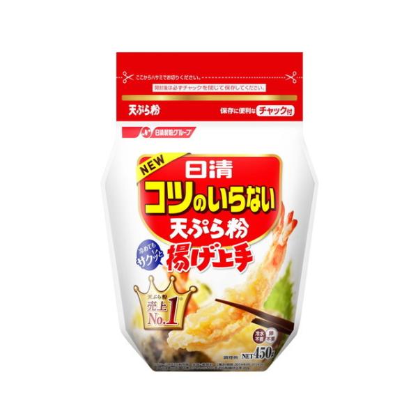 他サイト： ◆日清 コツのいらない天ぷら粉 チャック付 450g【5個セット】の商品画像