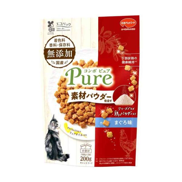 他サイト： 日本ペットフード コンボピュア キャット まぐろ味・鶏パウダー仕立て 100g×2袋の商品画像