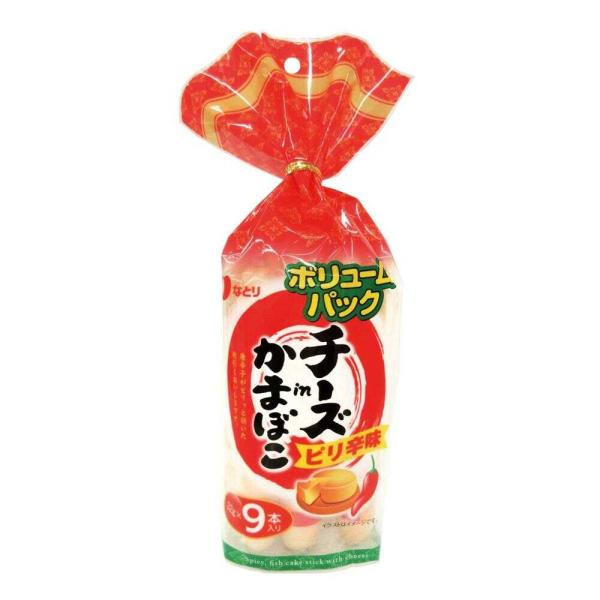 ◇なとり チーズかまぼこ ピリ辛味 ボリュームパック 288g(32g×9本