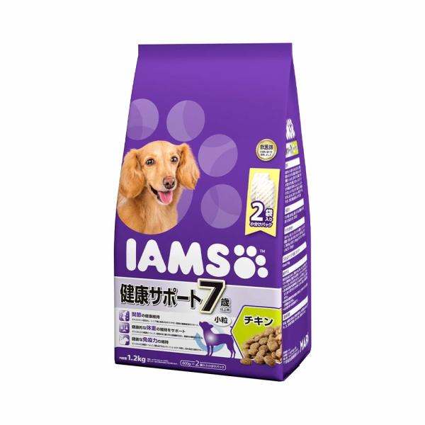 7歳以上の全てのシニア犬の健康な生活のために最適な製品設計。ワンちゃんが大好きなチキンを使用。