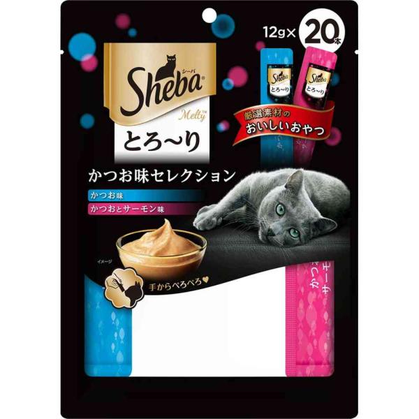 他サイト： マースジャパンリミテッド シーバ とろ〜り メルティ かつお味セレクション 12g×20本の商品画像