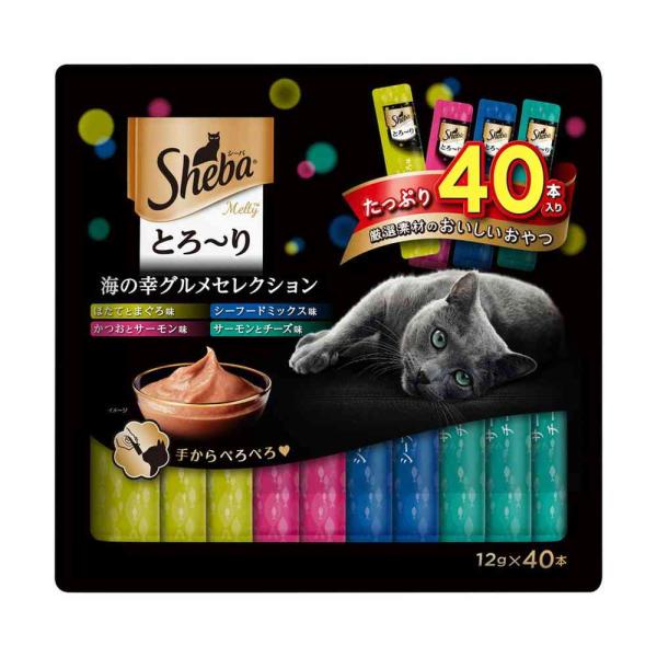他サイト： マースジャパンリミテッド シーバ とろ〜り メルティ 海の幸グルメセレクション 12g×40本の商品画像