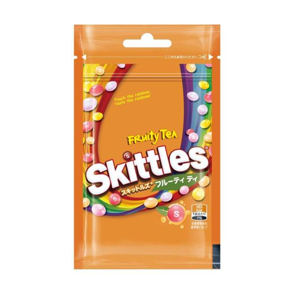 アメリカNo1のキャンディーブランド。世界で愛されて50年！アジア限定フレーバー！定着している「お茶」文化をSkittlesで表現。グレープフルーツジャスミンティ、レモンティ、ピーチウーロンティ、ライチティ、パッションフルーツティ