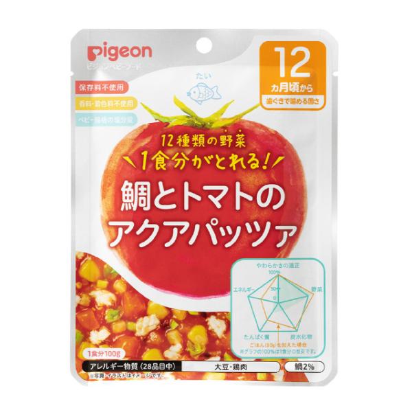 管理栄養士監修だから気になる栄養もばっちり！レーダーチャートが付いているので栄養バランスが一目でわかります。ピジョン