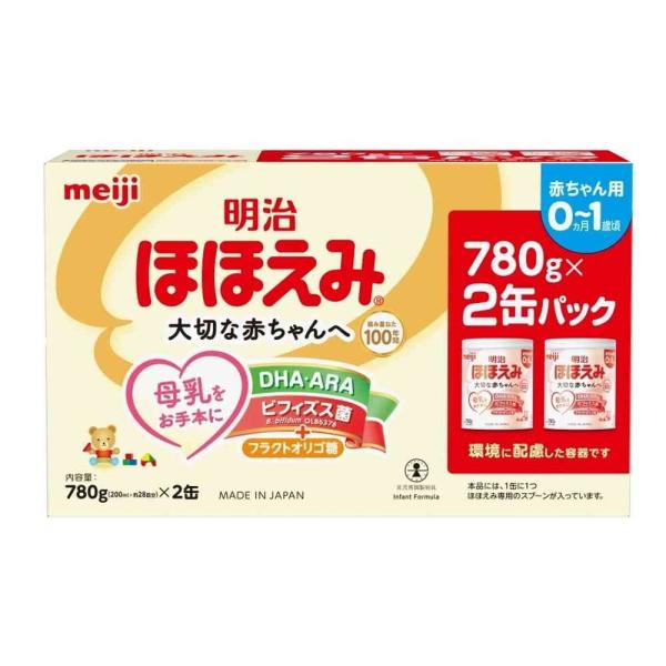 ●0〜1歳頃までの赤ちゃんのための、母乳代替食品●日本の乳児用ミルク市場でずっとNo.1の「明治ほほえみ」ブランド●母乳をお手本に進化を続け、赤ちゃんの確かな発育を目指す●3つのチカラ：1）あたまを育てる 2）からだを育てる 3）赤ちゃんの...