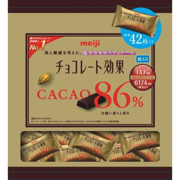 ◇明治 チョコレート効果カカオ86％ 大袋 210G【12個セット