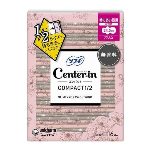 普通のスリムナプキンの１／２※のコンパクトサイズだから、持ち歩きにベスト！※当社製品比　ふっくらと肌にやさしい質感の肌セレブシートを採用。身体のカタチに合わせてフィットする独自構造で、スキマを作らず経血をたっぷり吸収するから、スリムでも安心...