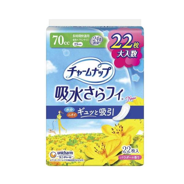 他サイト： チャームナップ 長時間快適用 羽なし 22枚 70ccの商品画像