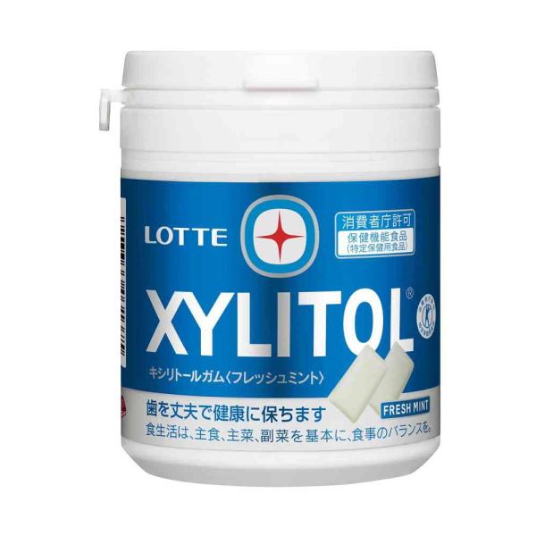 「むし歯のない社会へ」清涼感あるミントのキシリトールガムです。消費者庁許可の特定保健用食品です。