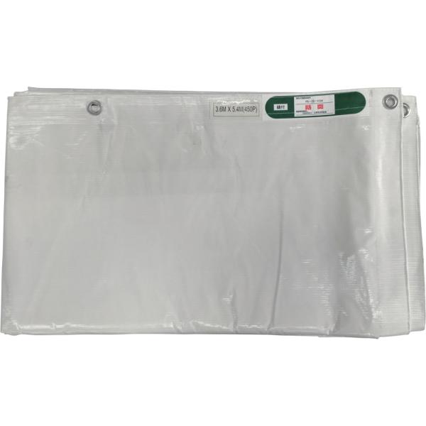 ●ポリエステル糸に塩ビコーティングを施した防炎シートです。●消防法施行令の防炎テスト基準に合格しています。●幅（ｍ）：３．６●長さ（ｍ）：５．４●厚さ（ｍｍ）：０．２５●ハトメ数（個）：４０●ハトメピッチ（ｃｍ）：４５●引張強度：縦３０９Ｎ...