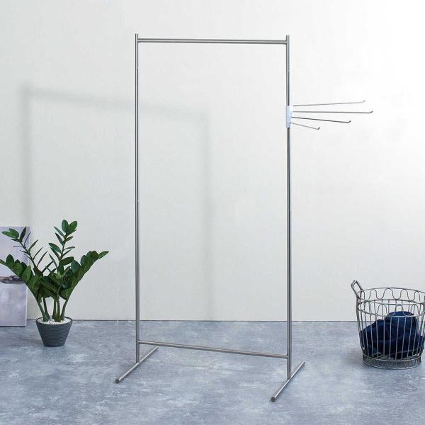 出しっぱなしでもスタイリッシュに決まるインテリア物干しです。軽くて丈夫な、高級感のあるオールステンレス仕様。室内物干し,便利,おしゃれ,天馬