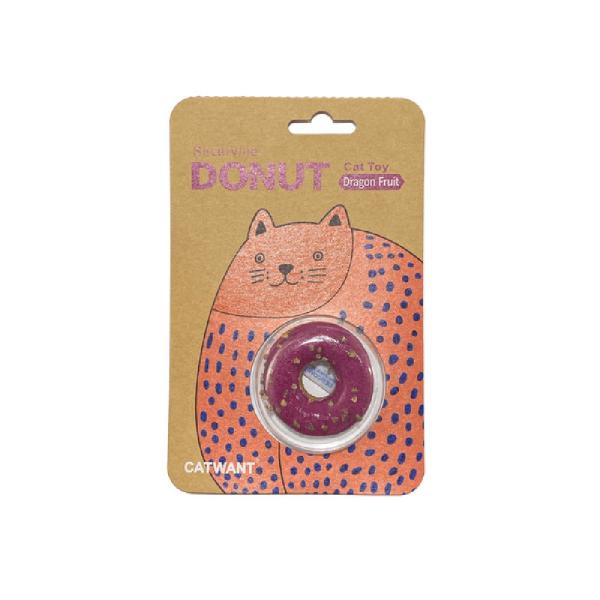 リアルなドーナツは豊かな色彩と可愛らしいデザインに仕上げました。ドーナツの芯はすべてマタタビで作られており、完全に植物由来の製品です。着色料は一切使用せず、すべて天然植物の色合いで、安心安全！虫えい果の粒が猫ちゃんの遊び心を刺激します。また...