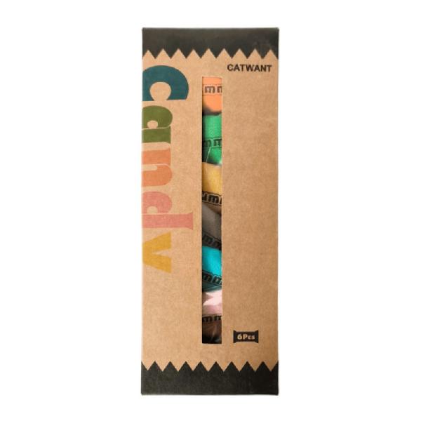 キャンディをモチーフにした玩具です。キャットニップがたくさん入っているので、猫ちゃんが夢中に。たくさん多頭飼育にもおすすめです。キャットニップとまたたび好きな猫ちゃんへ！