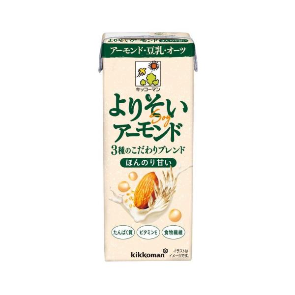 ◆キッコーマン よりそいアーモンドほんのり甘い 200ml【6個セット】