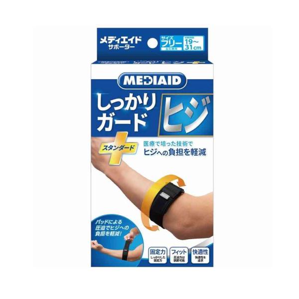 整形医療分野での50年にわたる実績をベースに開発した商品です。肘の内側／外側のお悩みにオススメ。パッドがしっかり圧迫することで、負担を軽減。テニスやゴルフ等のスポーツ時だけでなく、日常生活や仕事時も活躍。（1）パッドによる圧迫で肘への負担を...