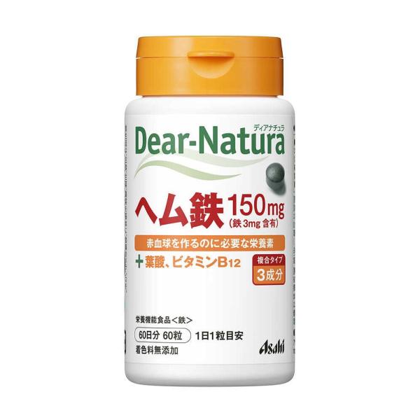 他サイト： ◆アサヒ ディアナチュラ ヘム鉄 60日分 60粒の商品画像