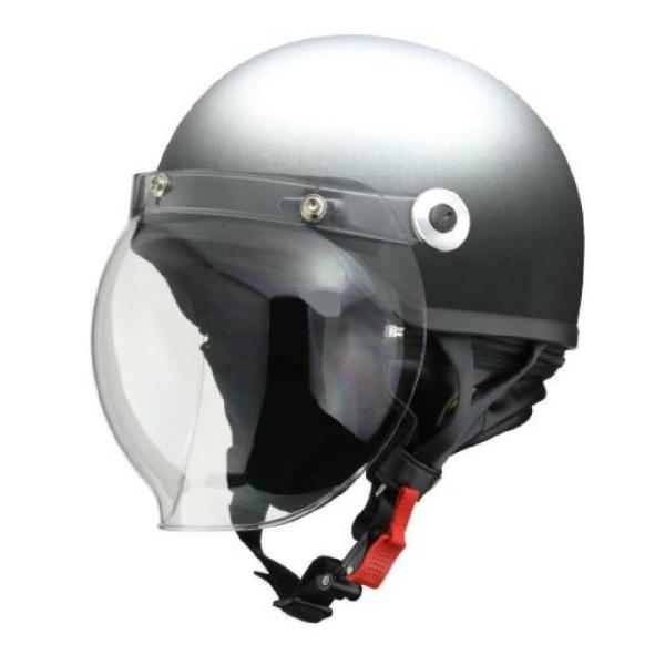 他サイト： リ−ド工業 バブルシ−ルド付ハーフヘルメット マットガンメタリック LL CR761MATGMLLの商品画像