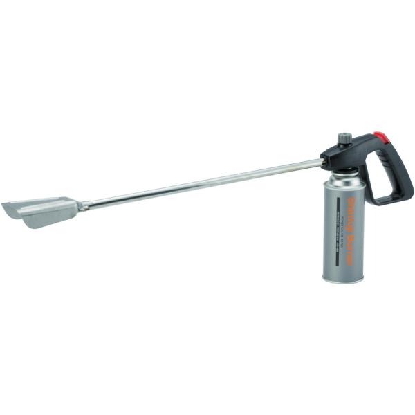 ●新タイプの路面標示材用ガスバーナーです。●経済的なカセットガスタイプです。●ファイヤープロテクター装備です。●ライン施工に適したワイドな炎です。●軽量タイプで楽な姿勢で安全に作業ができます。●全長（ｍｍ）：７４０●炎温度（度）：１３００●...