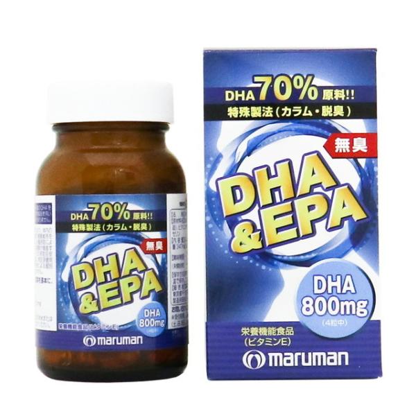 DHA70％の高含有原料を使用。特殊製法で魚臭さを低減し飲みやすくなっています。<br>戻り臭も気になりません。<br>DHA（ドコサヘキサエン酸)は、サバやサンマ、マグロなどの青魚に多く含まれている魚油の一種で不飽...