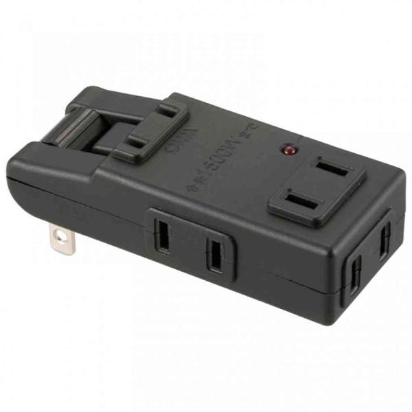 他サイト： オーム電機 雷に強いマイクロタップ 4個口 HS-AKS4PBT-Kの商品画像