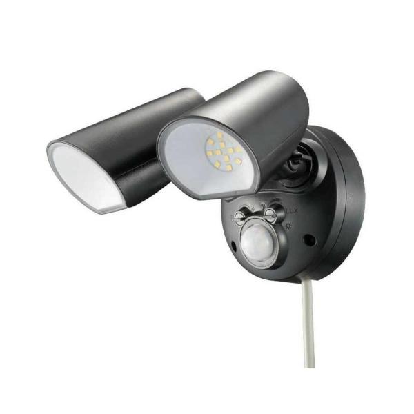 monban LEDセンサーライト 2灯｜LS-AS2000K4-K 06-4288 オーム電機