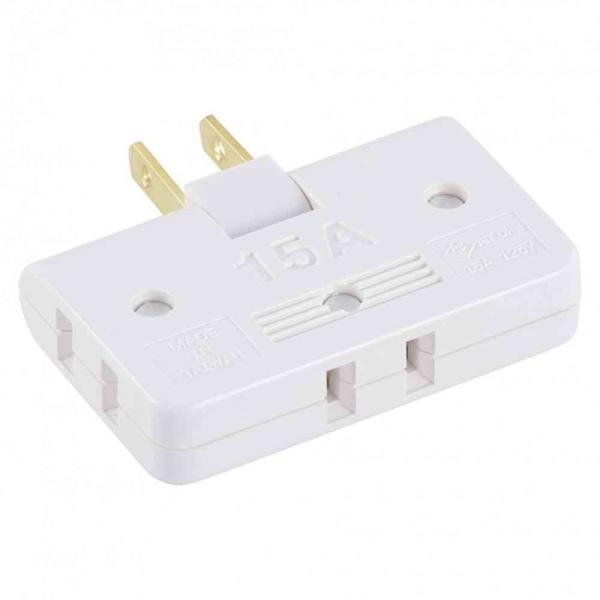 オーム電機 コーナータップ 3個口 HS-A39／W
