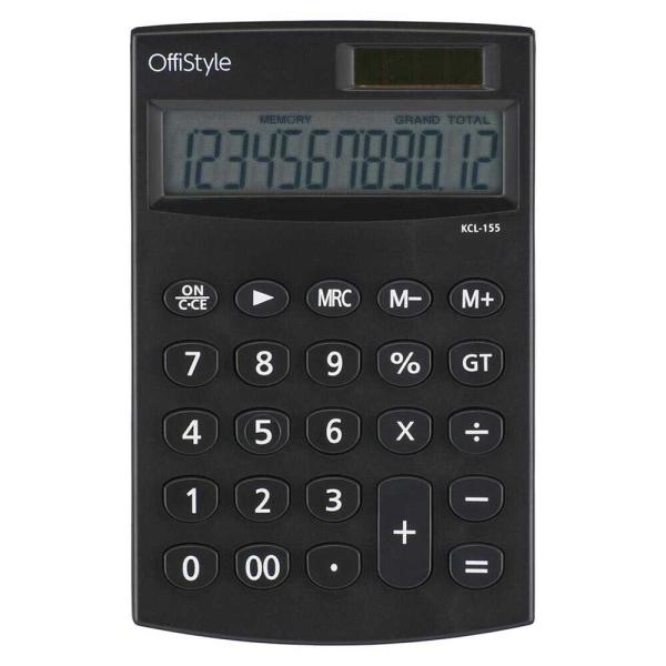 オーム電機 OffiStyle 卓上電卓 12桁 : サンドラッグe-shop