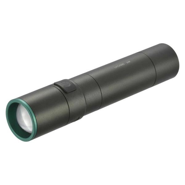 ●ズーム（集光／散光）機能搭載●明るさ調整（High／Low／点滅）機能付き●USB-C充電式●明るさ420ルーメン（Highモード）●連続点灯約11時間（Lowモード）●保護等級IPX4（防雨形）