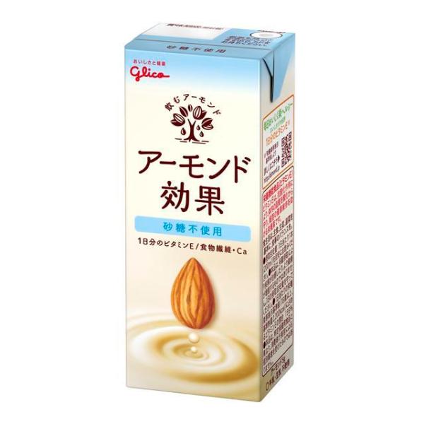◆グリコ アーモンド効果 砂糖不使用 200ml【24本セット】