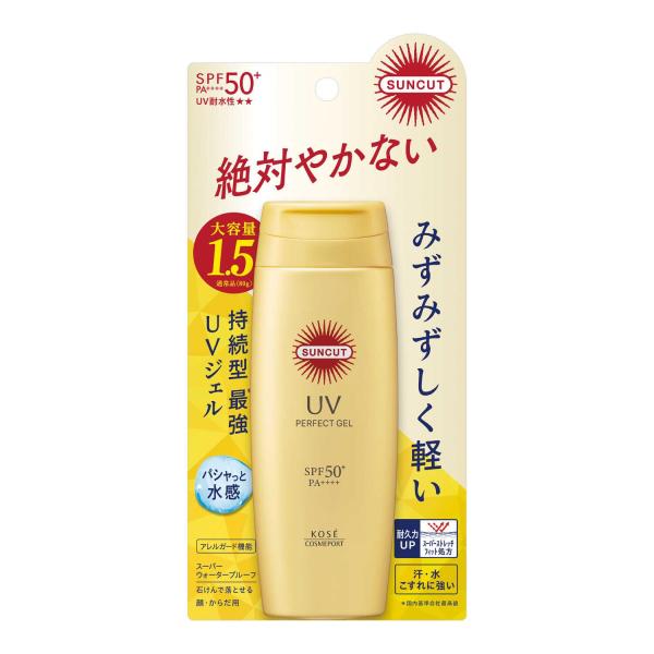 【SPF50＋ PA＋＋＋＋UV耐水性★★】高耐久×高耐水で強烈紫外線から徹底ガードする、持続型最強※UVジェル。みずみずしく軽い使用感で、肌にしっかり密着し、花粉・ちり・ほこり・ PM2.5などの環境ストレスからもまもります。海の環境に配...
