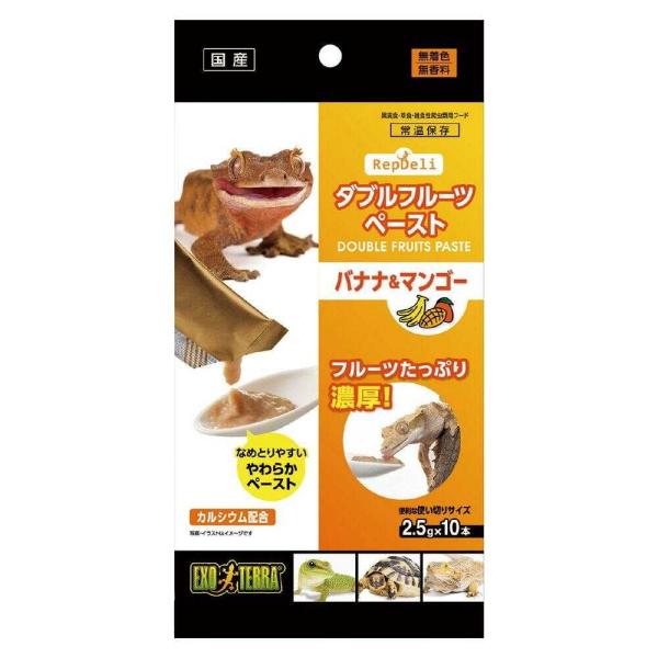 他サイト： ジェックス ダブルフルーツペースト バナナ＆マンゴー 2.5g×10本の商品画像