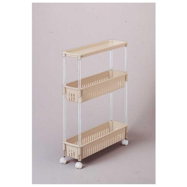 使う場所を選ばない便利なテーブル付きワゴンキャスター付きなので掃除の際の移動に便利です。メッシュカゴで通気性があるので野菜ストッカーとしても使用出来ます。・耐荷重（kg）：13・メーカー品番：TPW−1121ルーチェワゴン